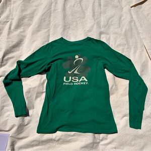 Green USA Field Hockey Long Sleeve Shirt
